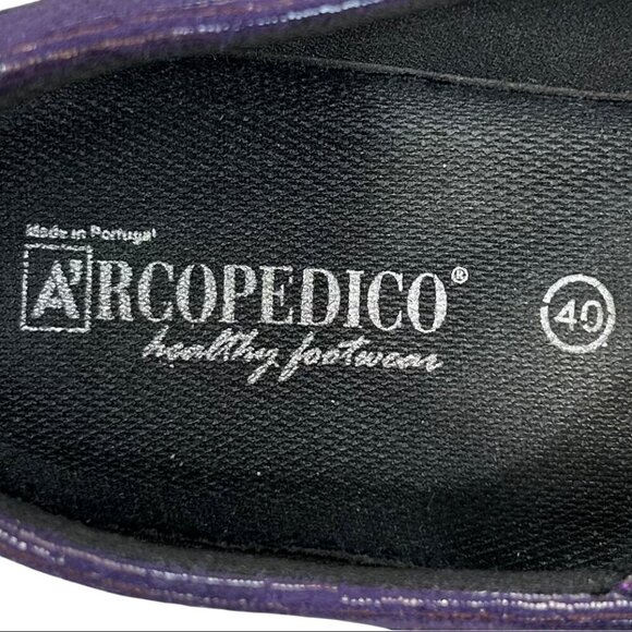 Arcopedico Leina Purple Comfort Mary Janes Flats Size US Size 9, EU Size 40 - Picture 7 of 11